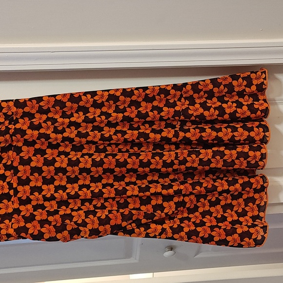 CAbi Black and Orange Floral Midi Dress - Picture 3 of 3